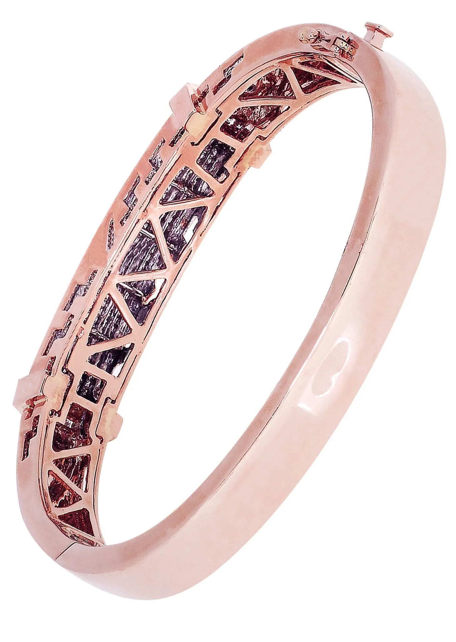 Mens Diamond Bangle Rose Gold| 1.46 Carats| 44.97 Grams