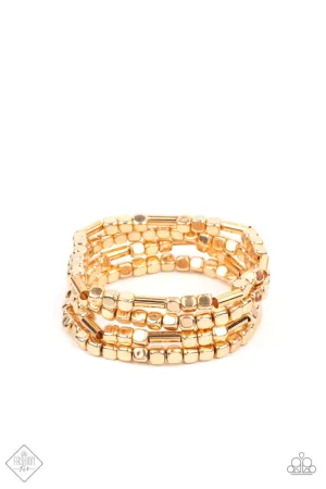 Metro Materials Gold Paparazzi Bracelet