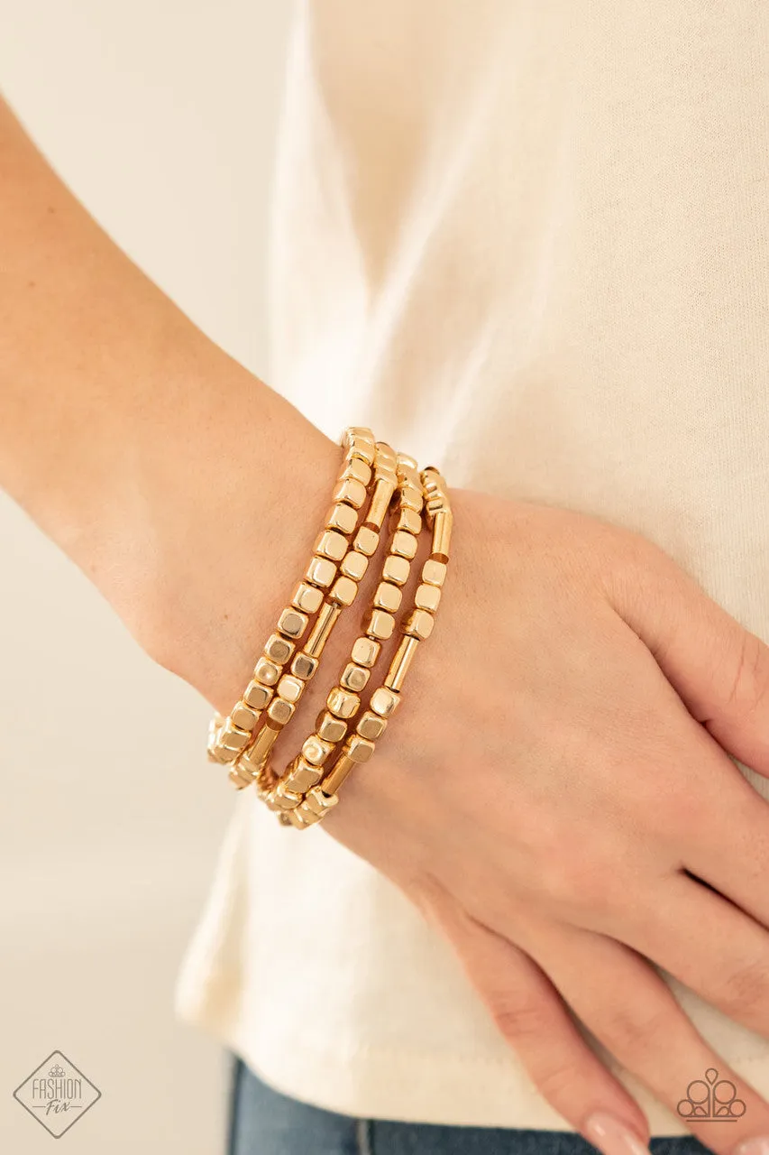 Metro Materials Gold Paparazzi Bracelet