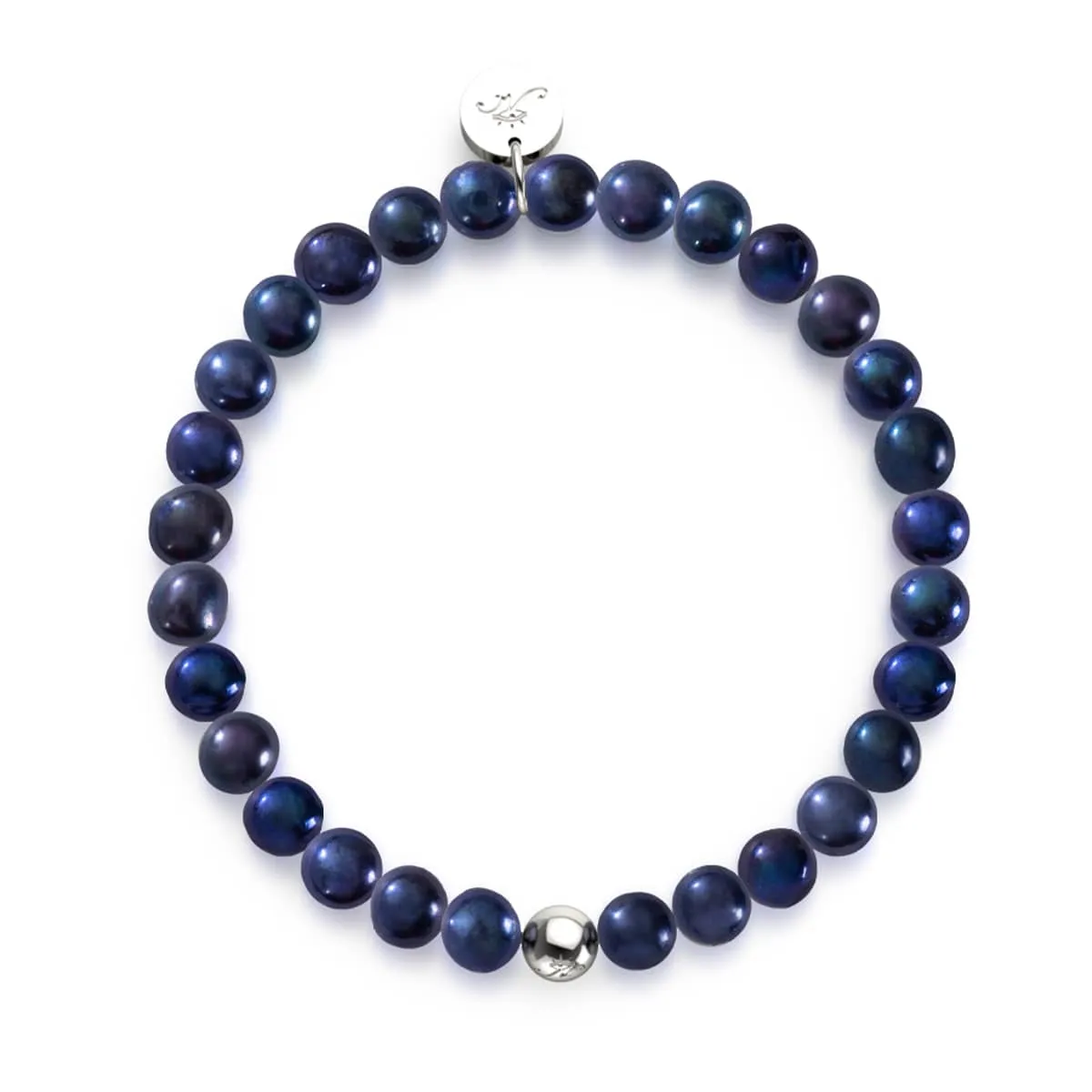 Midnight Blue | .925 Sterling Silver | Freshwater Pearl Bracelet