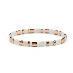 Miyuki Glass Tila Crystal Bracelet