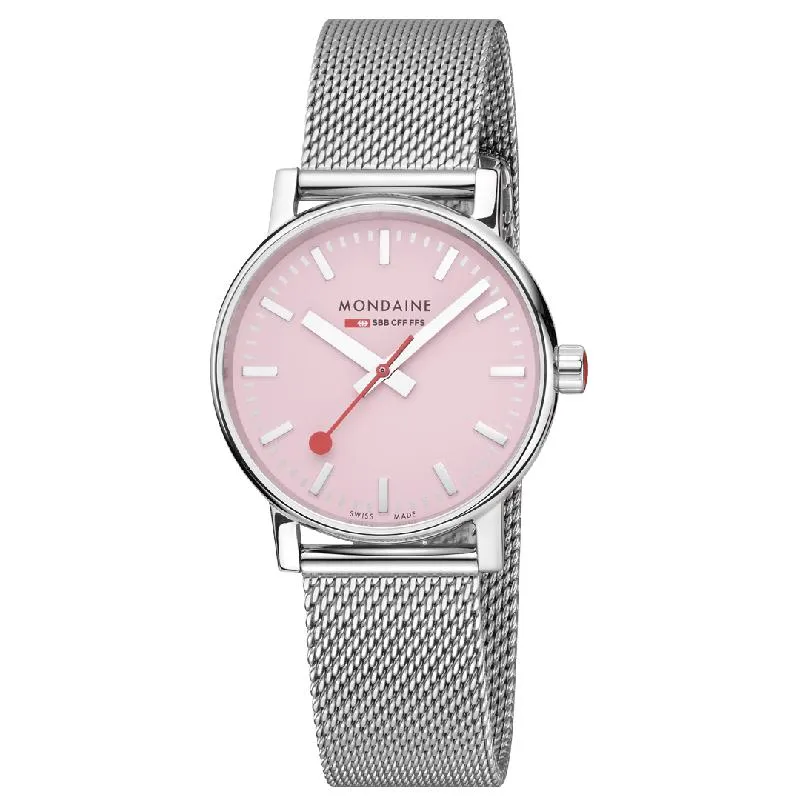 Mondaine Evo2 Classic Stainless Steel Analogue 35mm