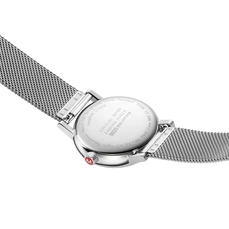 Mondaine Evo2 Classic Stainless Steel Analogue 35mm