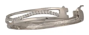 Montana Clip Silver Hinged Bangle  Bracelet