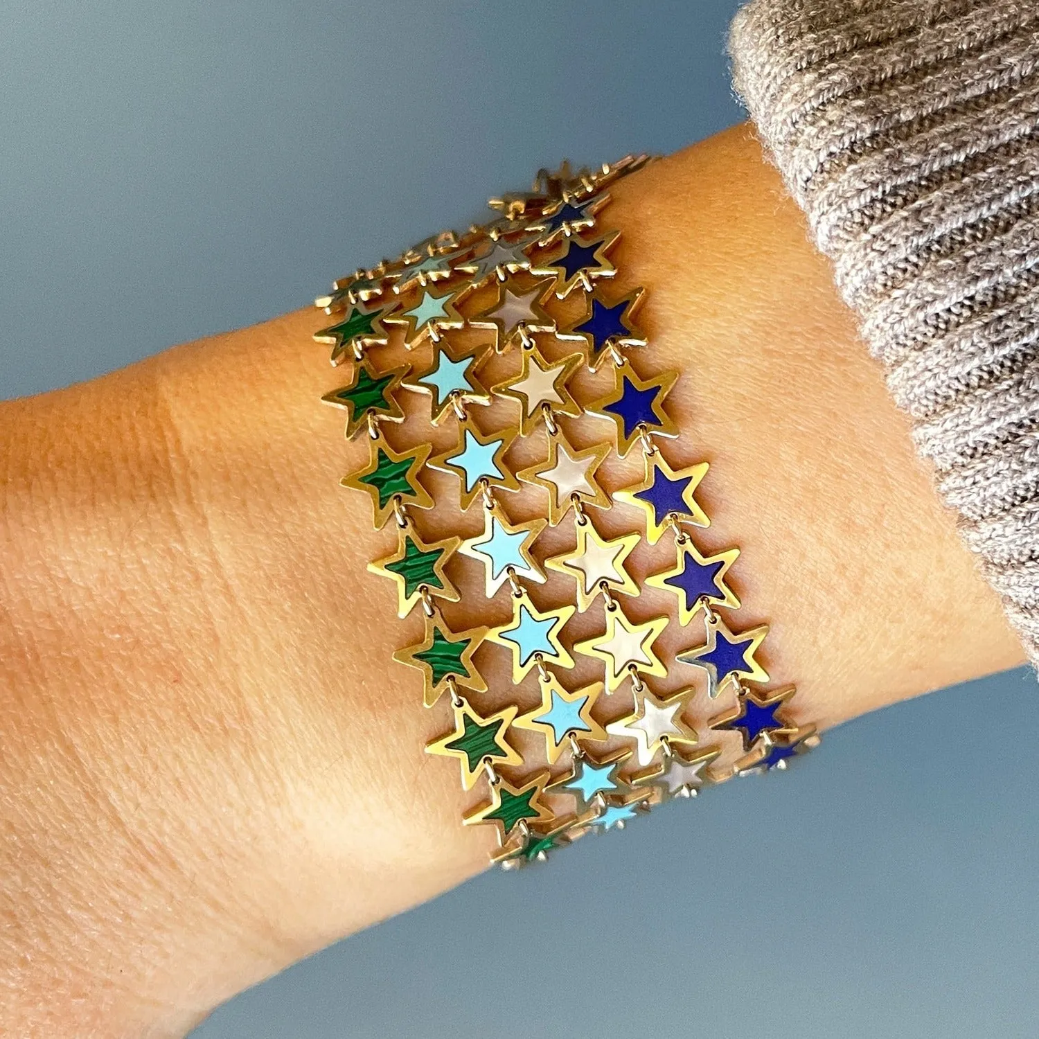 Mother of Pearl Star Bracelet