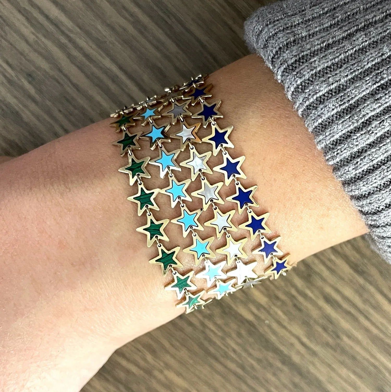 Mother of Pearl Star Bracelet