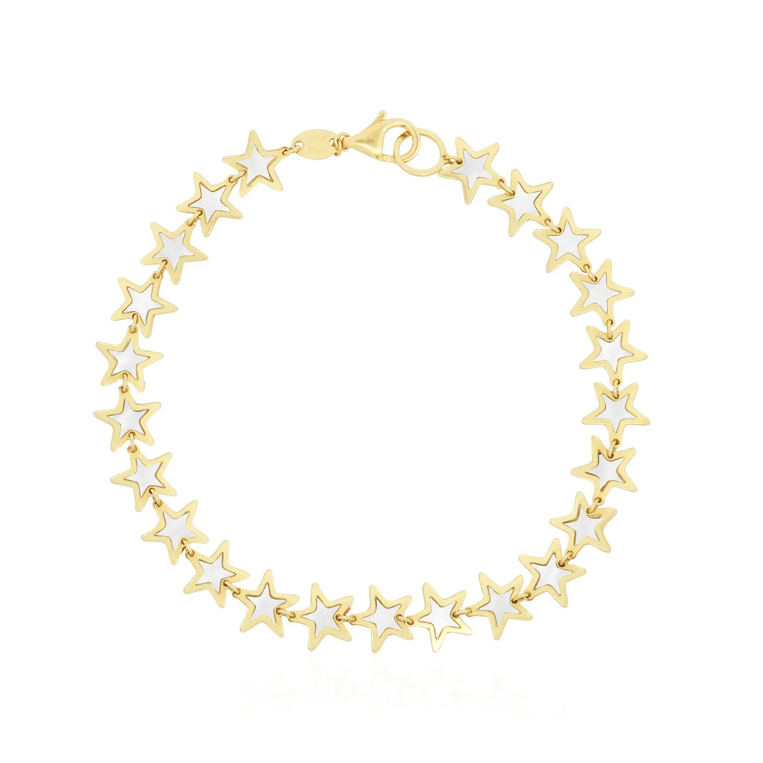 Mother of Pearl Star Bracelet