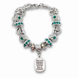 Mother Son Eternal Love Bracelet & Keychain