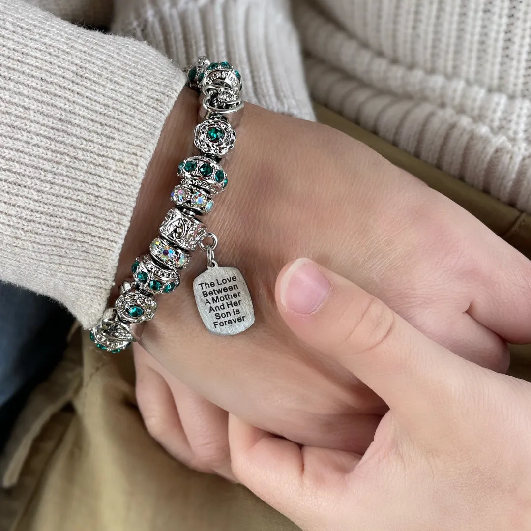 Mother Son Eternal Love Bracelet & Keychain
