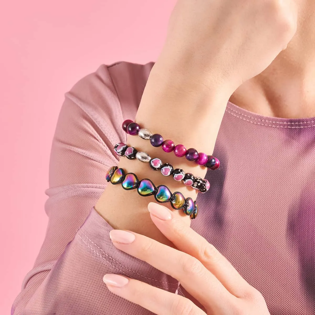 Mulberry Trance | .925 Sterling Silver | Galaxy Tiger's Eye Bracelet