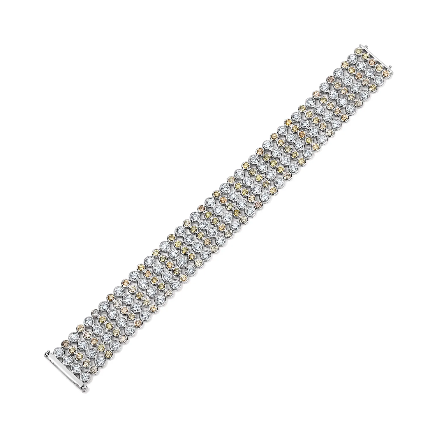 Multicolor Diamond Flexible Bracelet