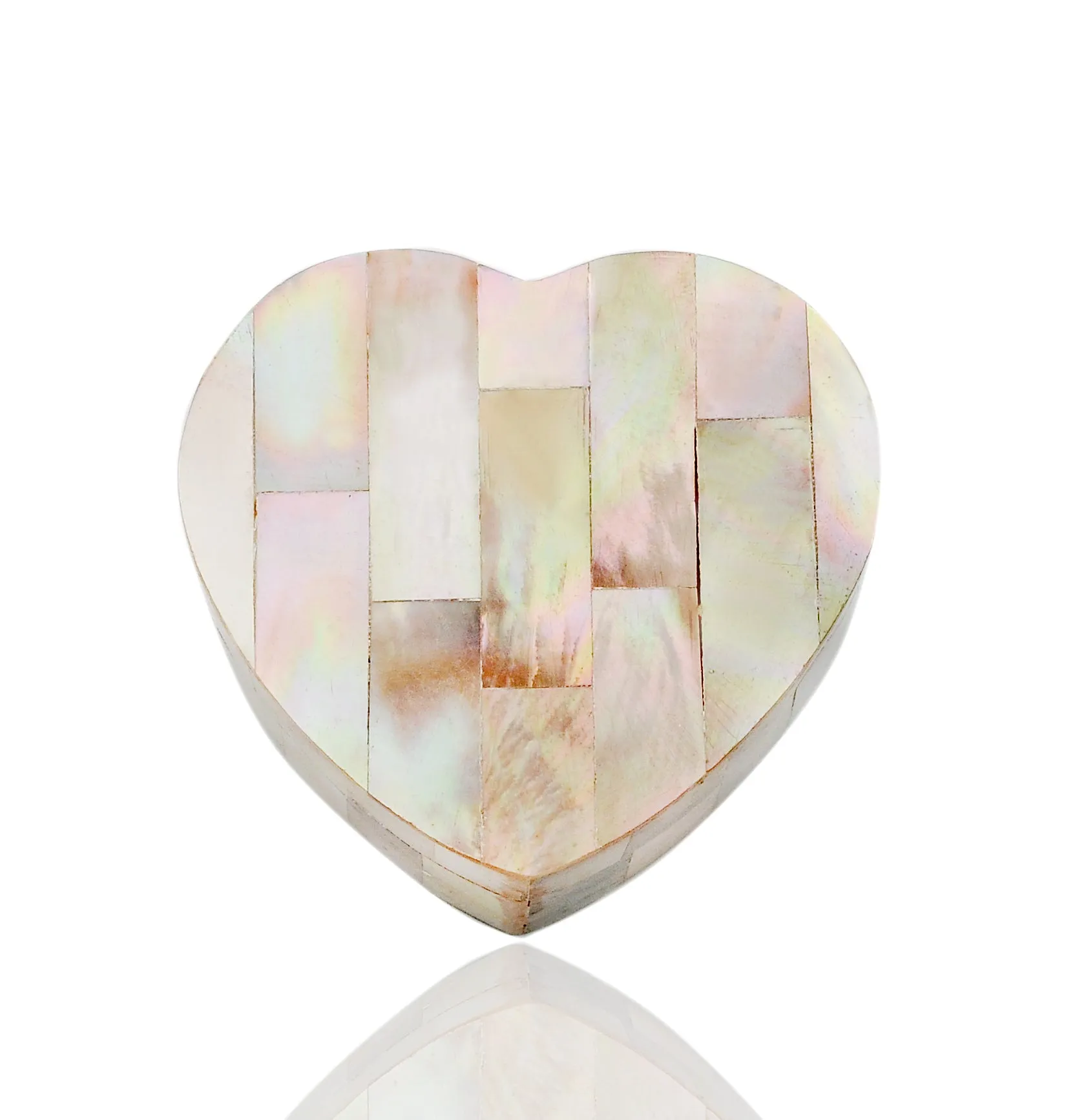Myanmar Natural Mother of Pearl Jewelry Box Ring Bracelet Necklace Case