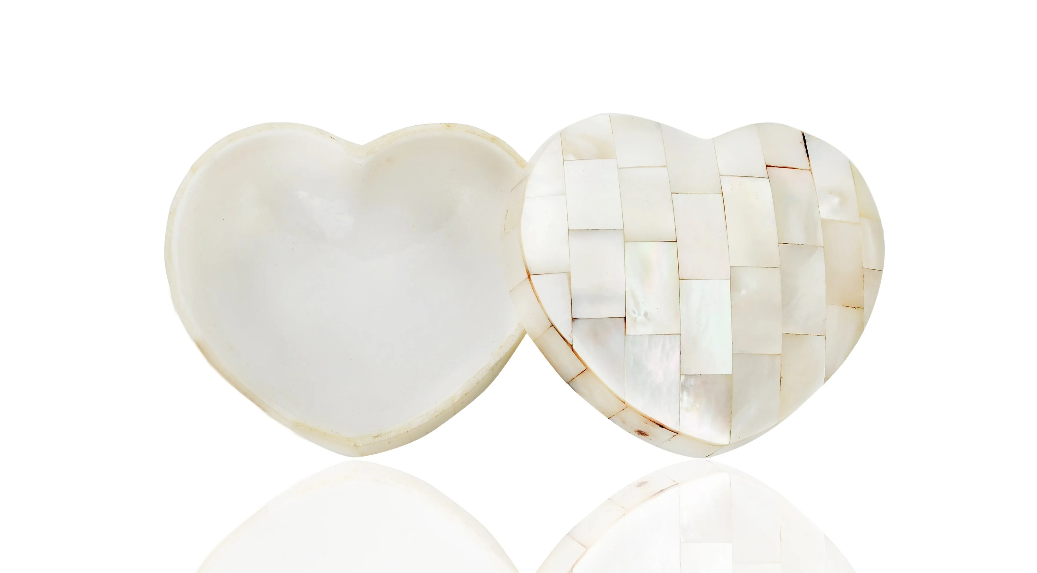 Myanmar Natural Mother of Pearl Jewelry Box Ring Bracelet Necklace Case
