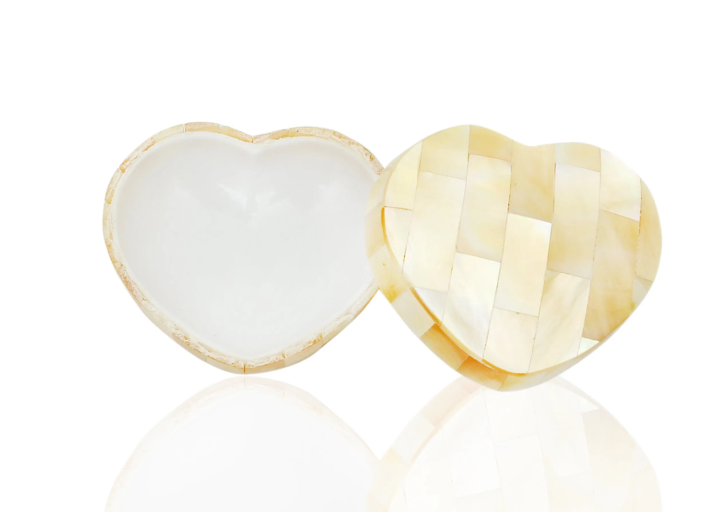 Myanmar Natural Mother of Pearl Jewelry Box Ring Bracelet Necklace Case