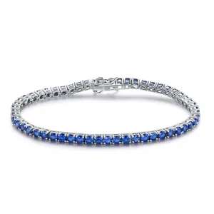 Nano Sapphire Bracelet 925 Sterling Silver Romantic Women