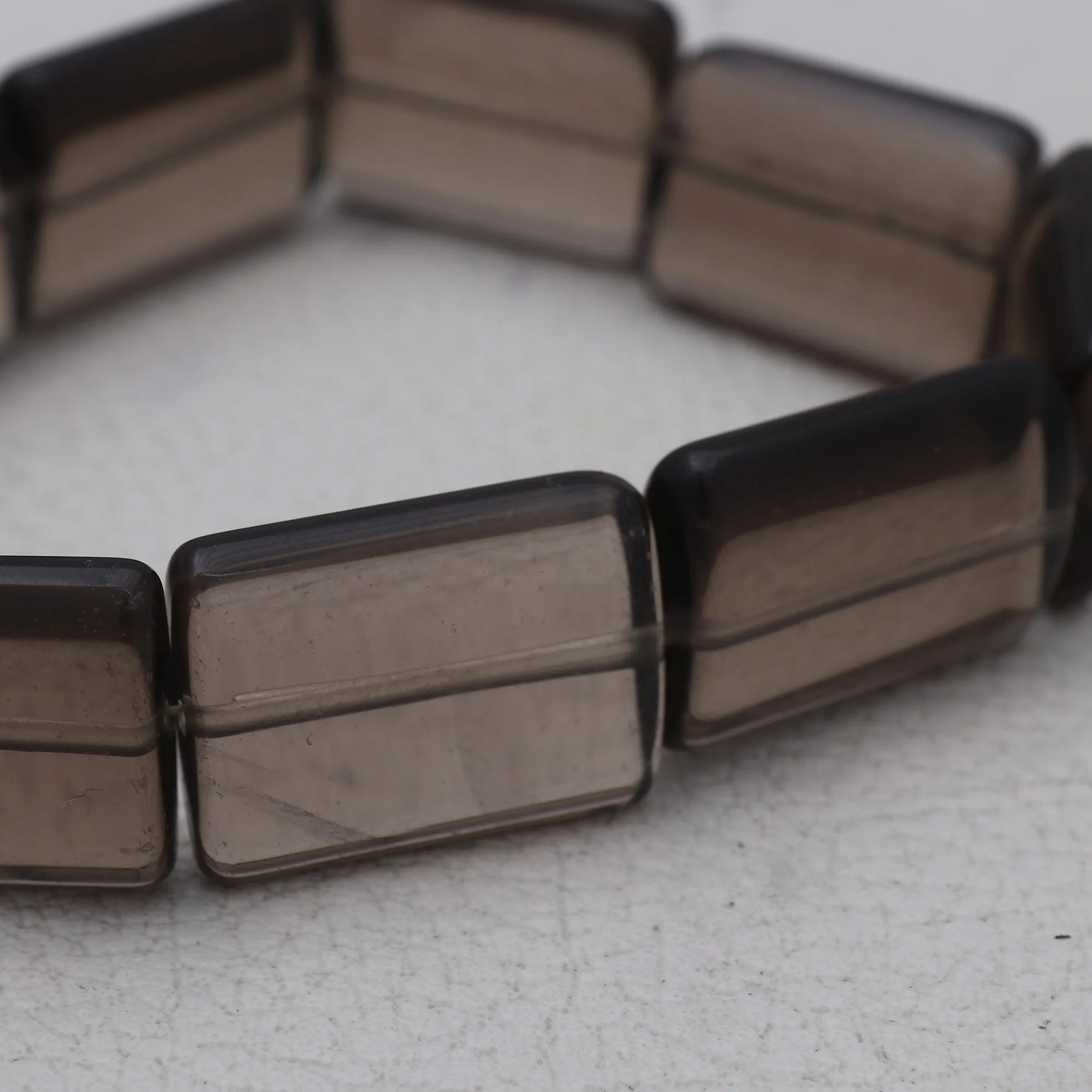 Natural Smoky Quartz Beads Bracelet