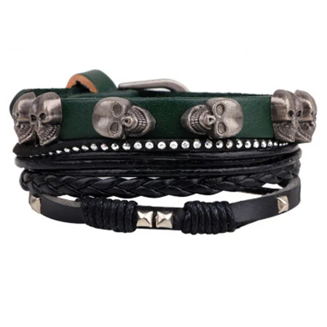 New Fashion accessories anchor Bead Leather Bracelets