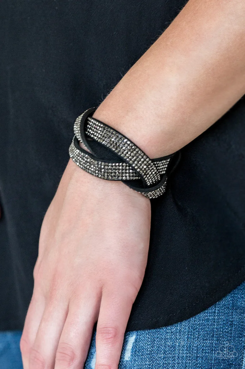 Nice Girls Finish Last Black Paparazzi Bracelet