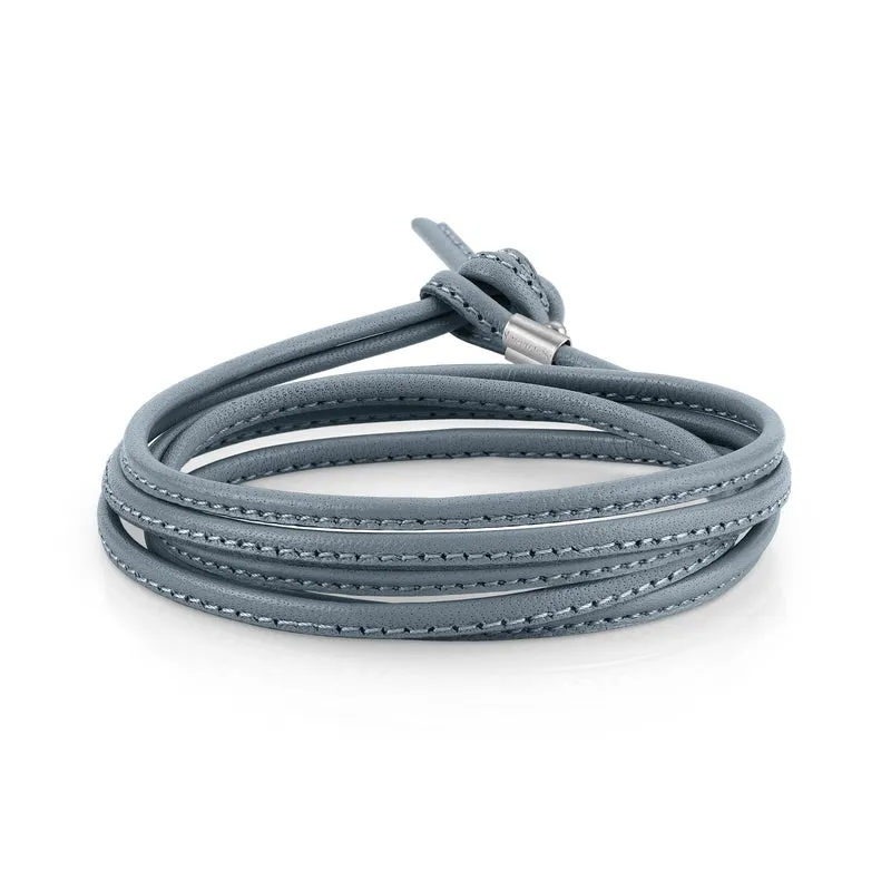 Nomination Double Bracelet in coloured leather - azzurro_chiaro - azzurro
