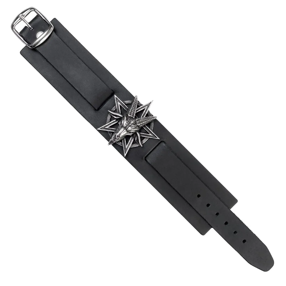 Occultist's Pentagram Star Goat Baphomet Bracelet