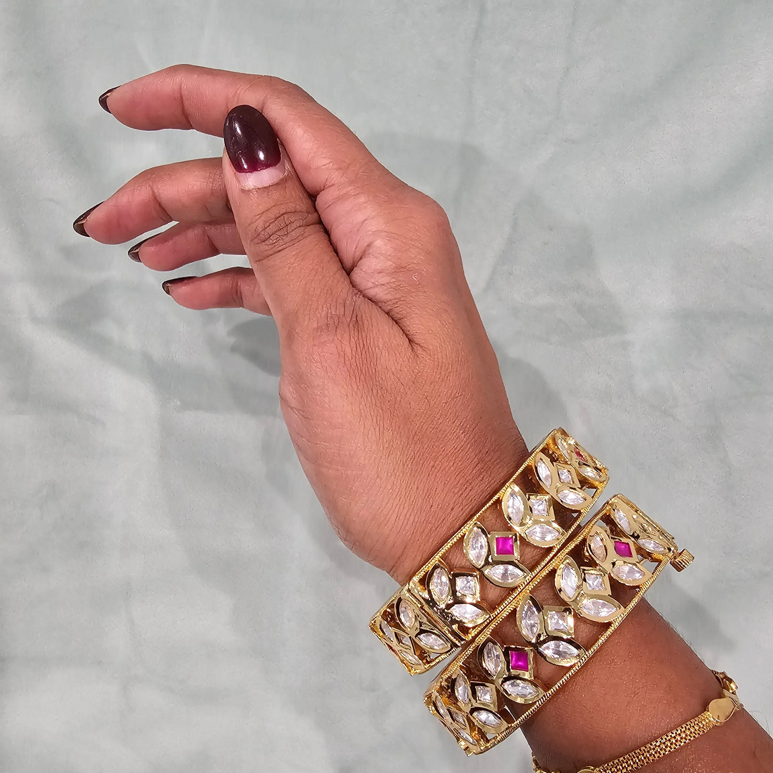 Openable Kundan Bangles