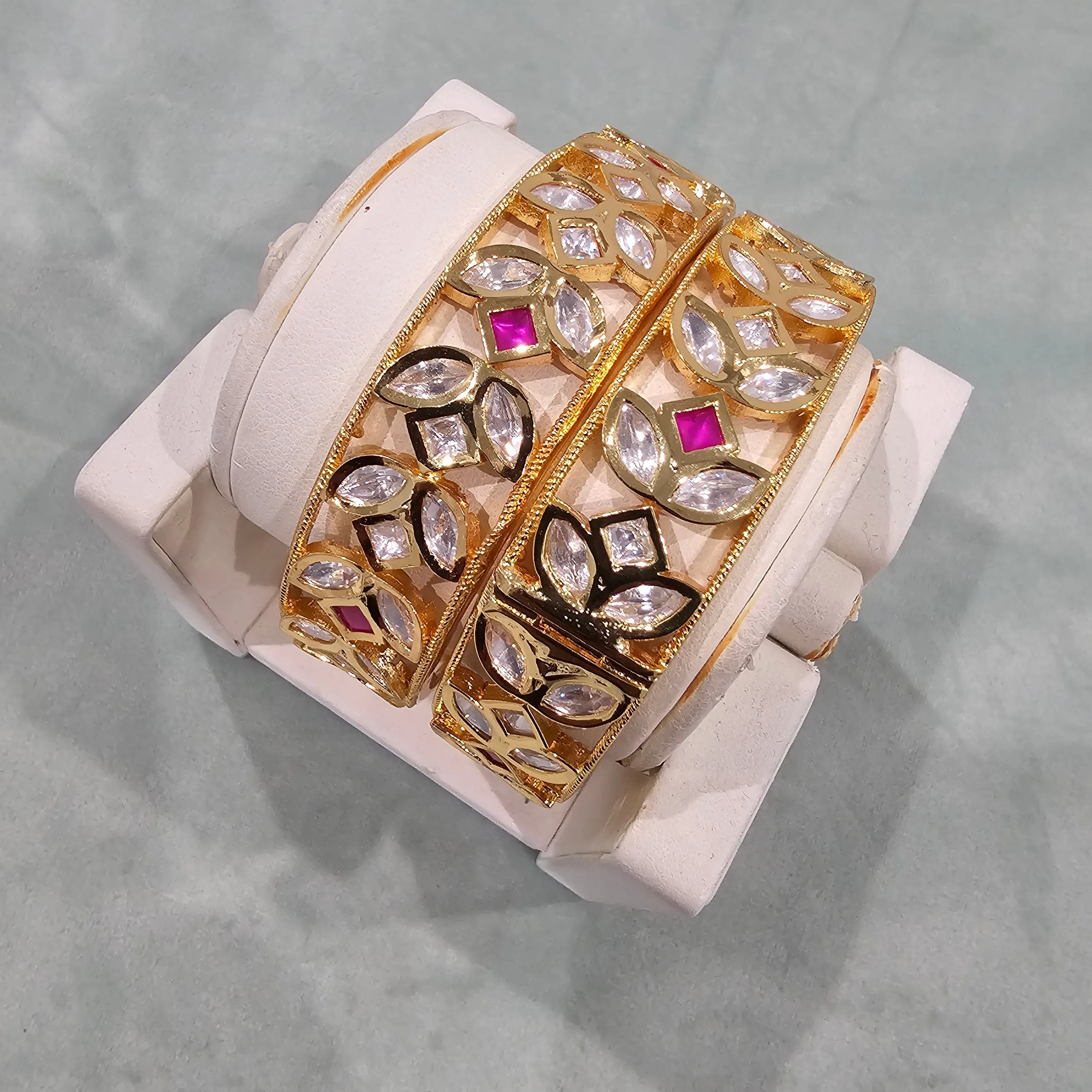 Openable Kundan Bangles