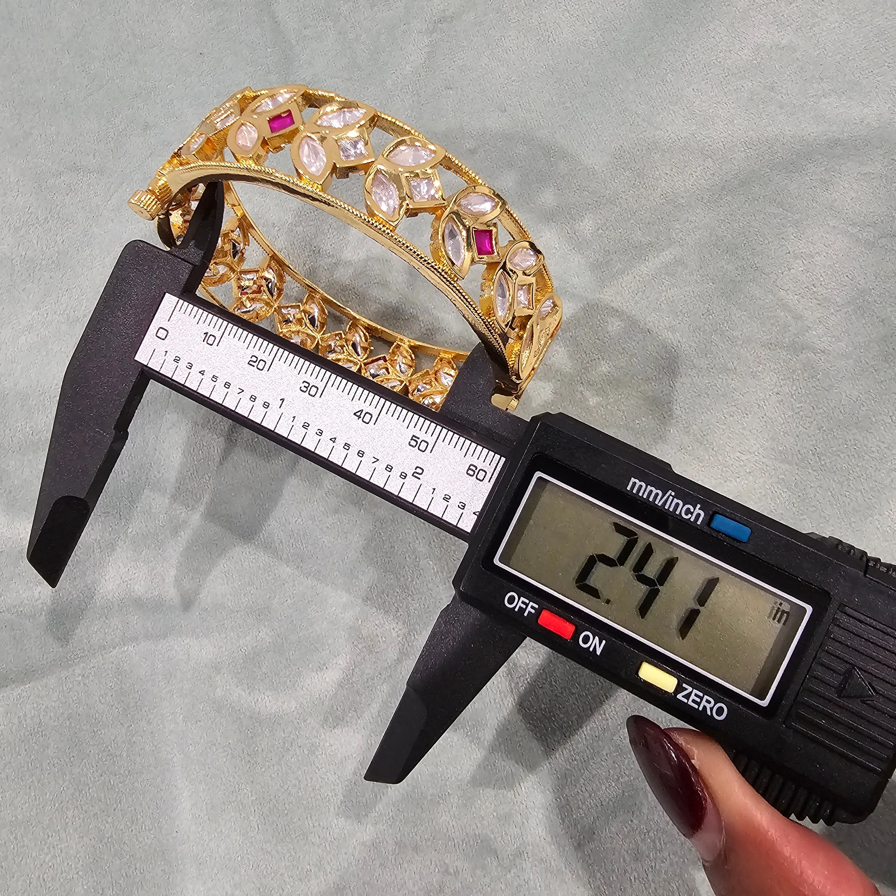 Openable Kundan Bangles