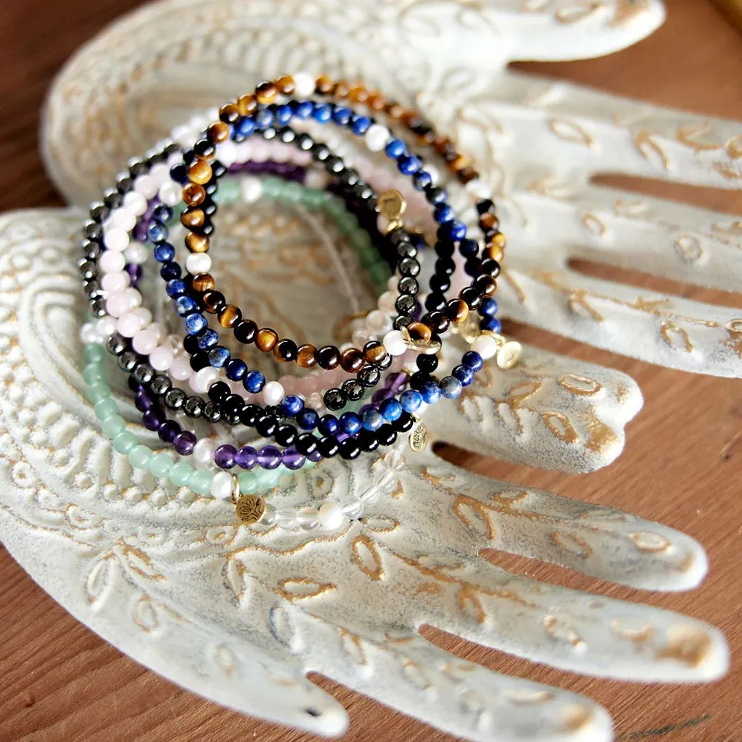 PALAS Hematite & Pearl Propensity Gem Bracelet