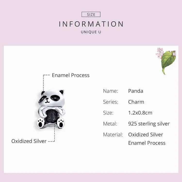 Panda Hug Charm