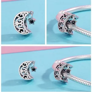 Pandora Silver Moon and Stars Charm 925 Sterling Silver