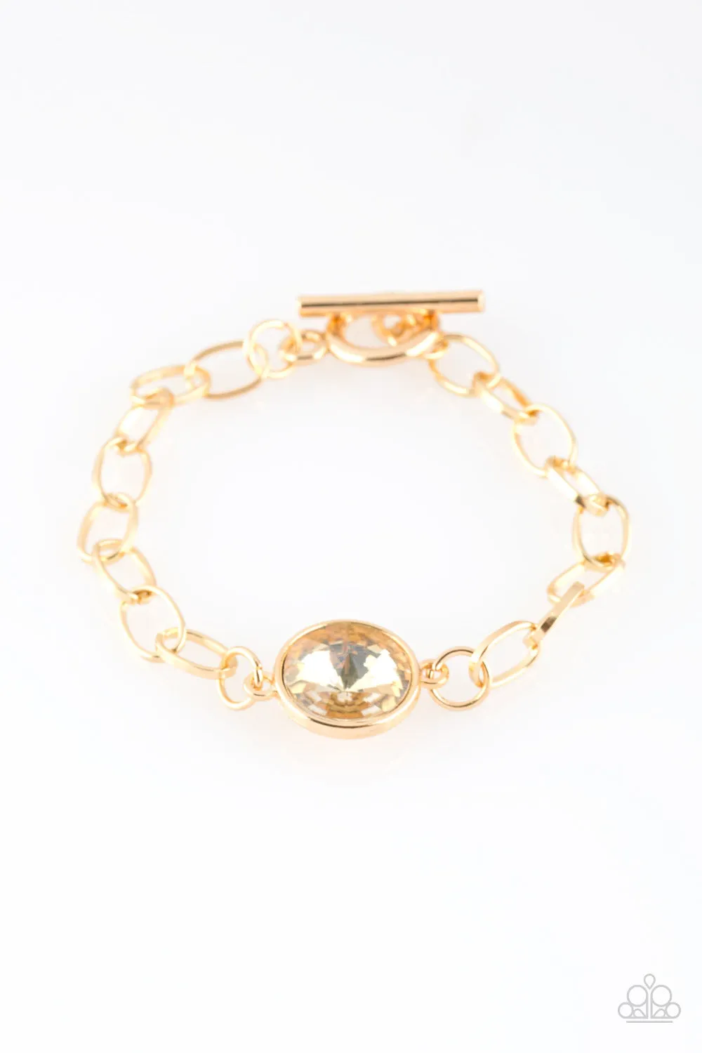 Paparazzi - All Aglitter - Gold Bracelet