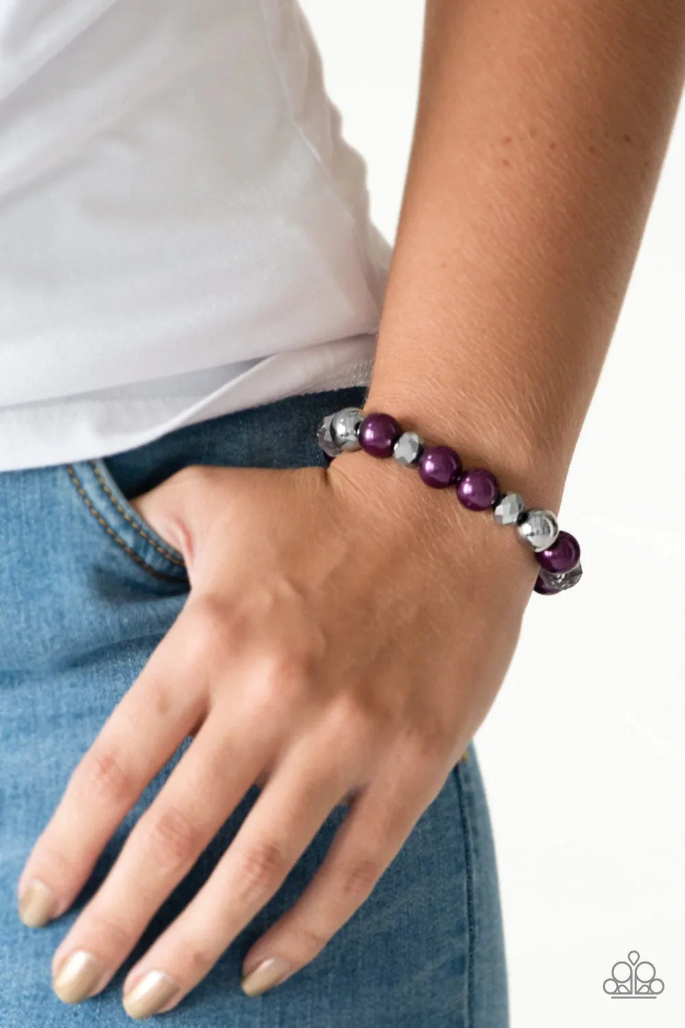 Paparazzi - Very VIP Purple Bracelet
