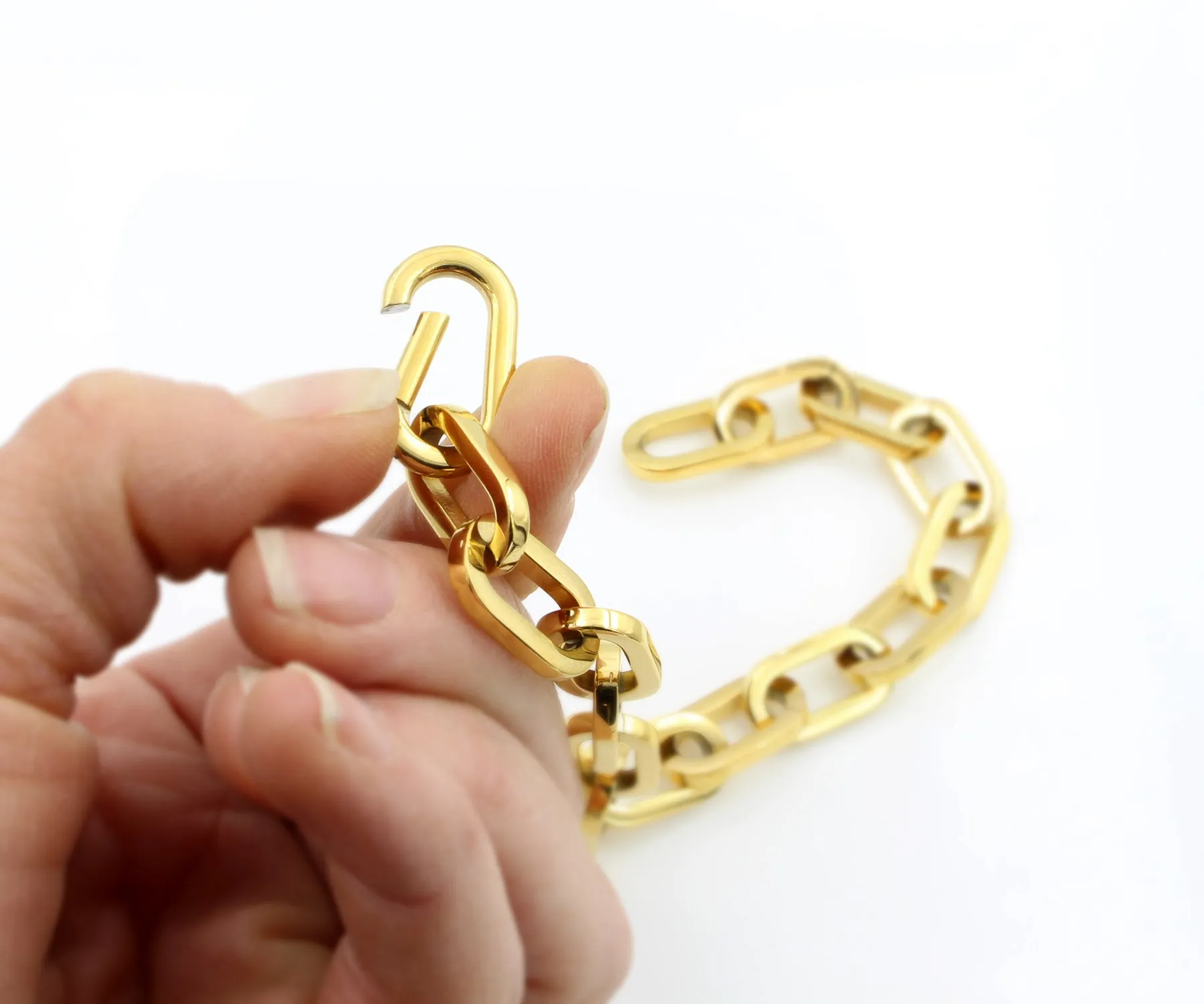 Paperclip Heavy Link Steel Bracelet