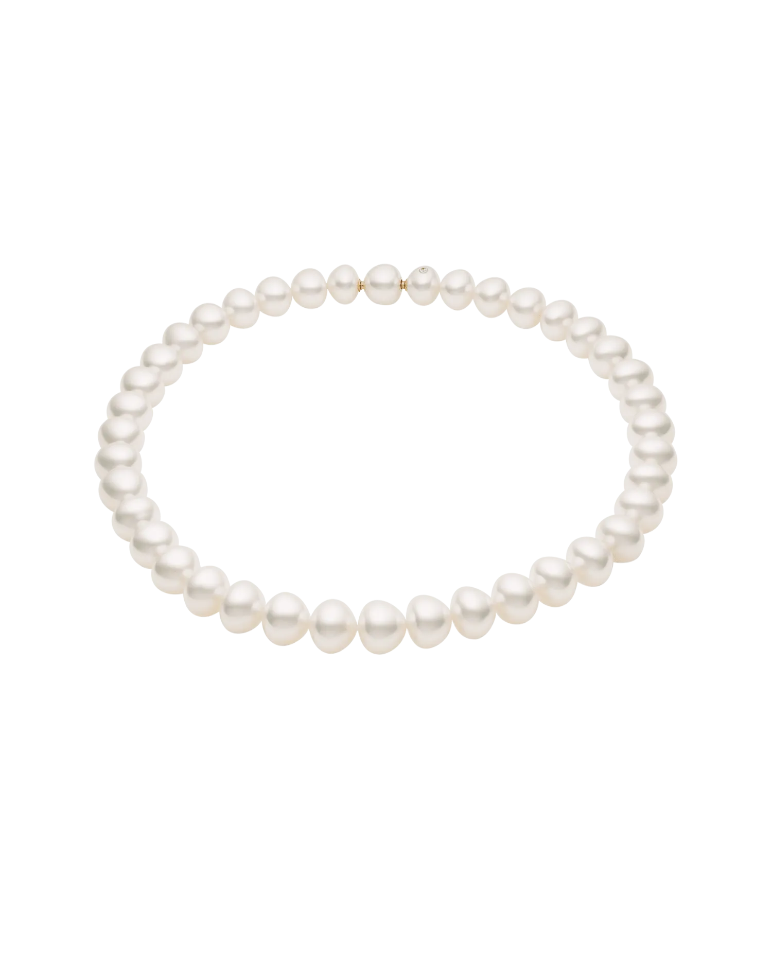 Paspaley Triangle Pearl Strand Necklace | 12-16mm Triangle Pearls and Paspaley Signature Diamond