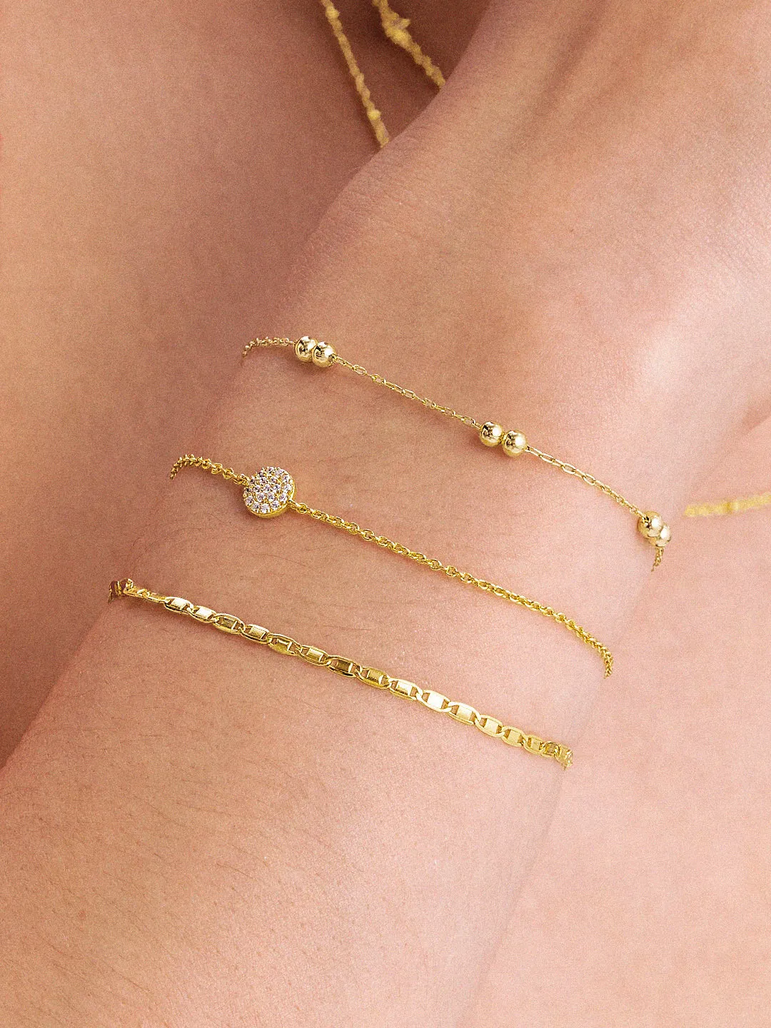 Pave Crystal Round Bracelet