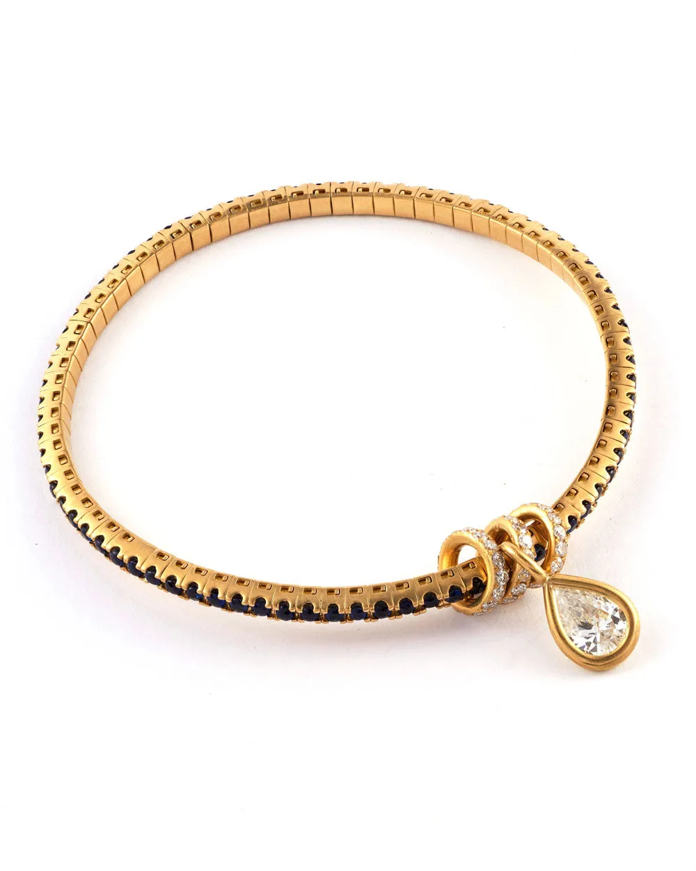 Pear Diamond Stretchy Bracelet