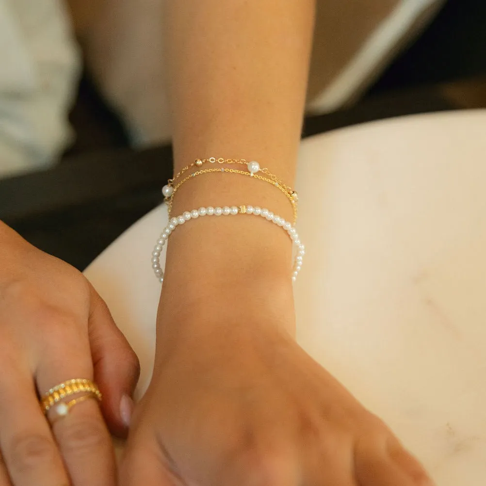 Pearl & Sphere Bracelet