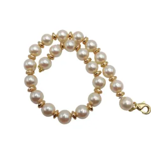 Pearls and Gold Bracelet