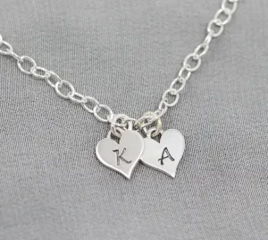 Personalized Bracelet for Girlfriend, Anniversary Gift Jewelry with Sterling Silver Initials