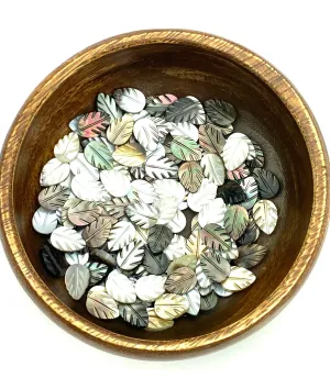 Philodendron split leaf Mother Of Pearl Beads, Sku#M67
