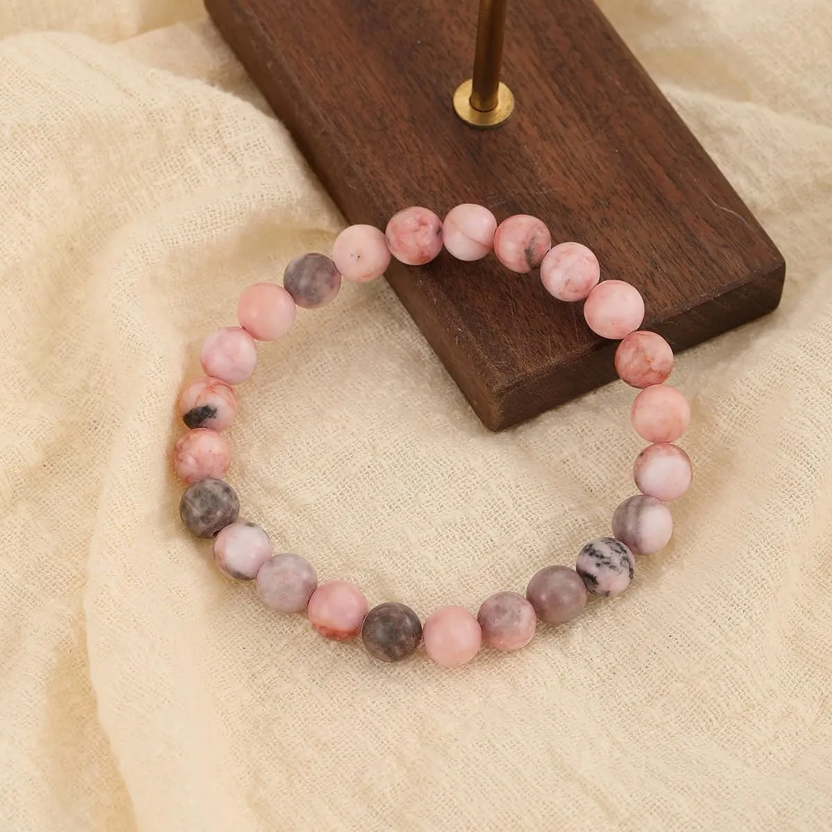 Pink Zebra Jasper Bracelet