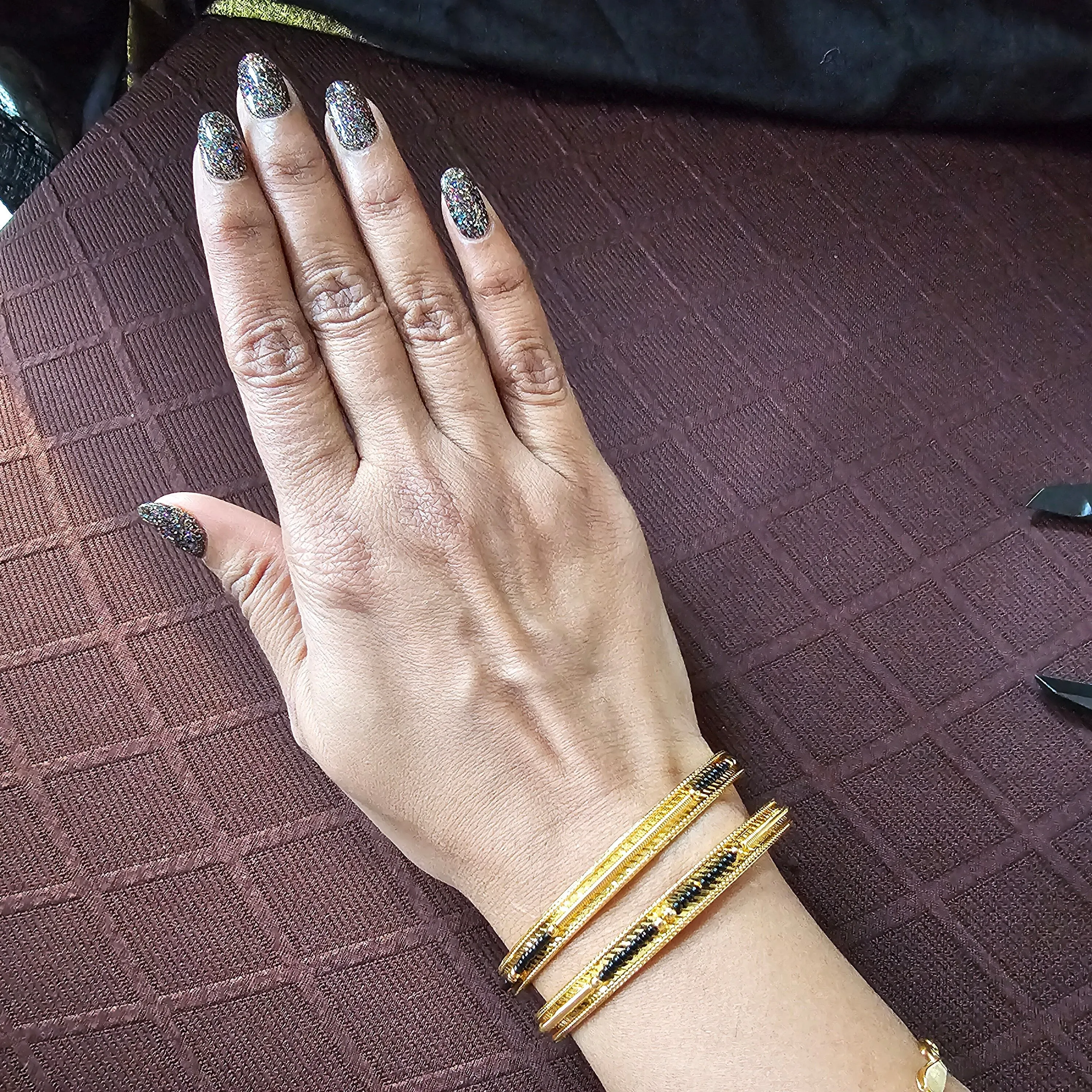 Plain Gold Plate bangles