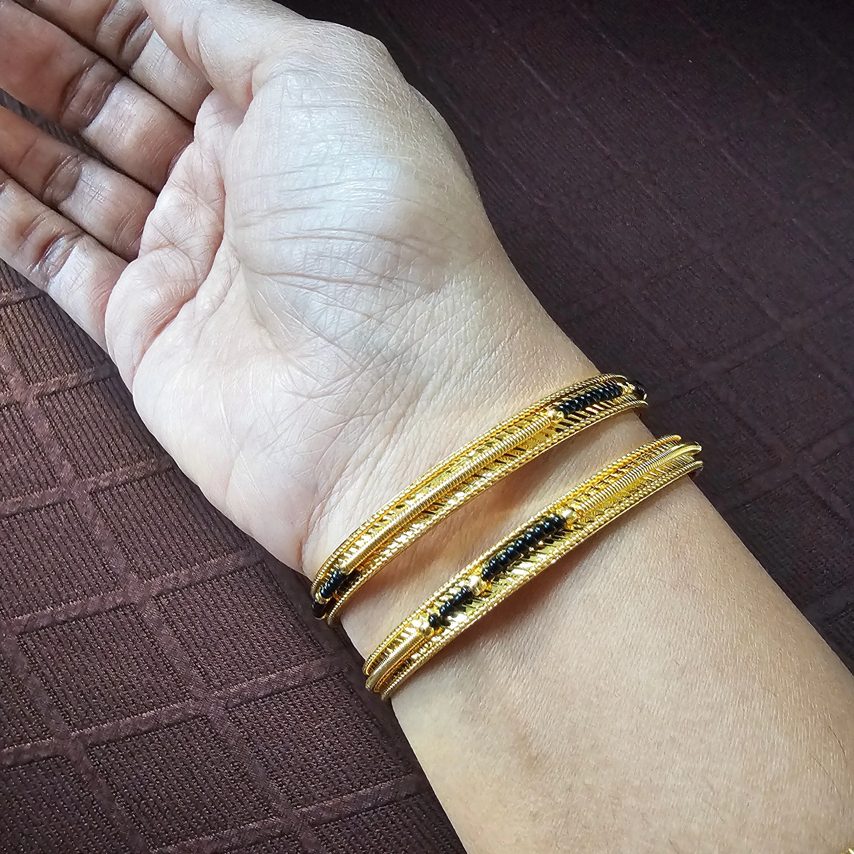 Plain Gold Plate bangles