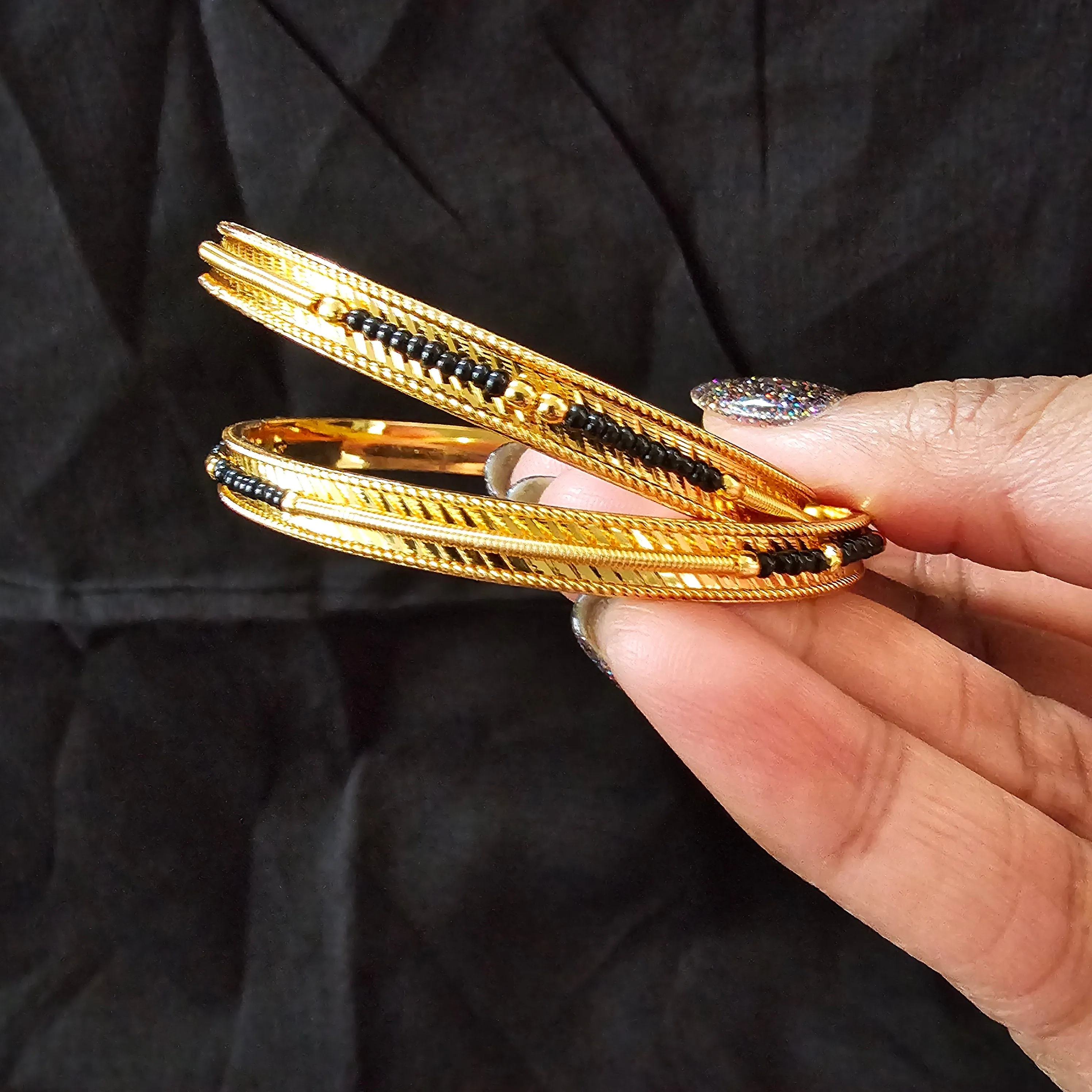 Plain Gold Plate bangles
