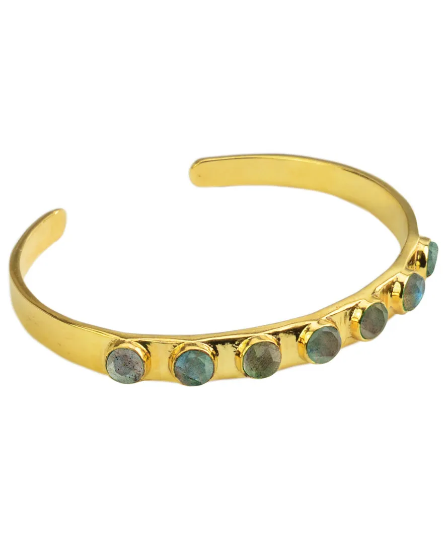 Renaissance Circle Earthstone Cuff