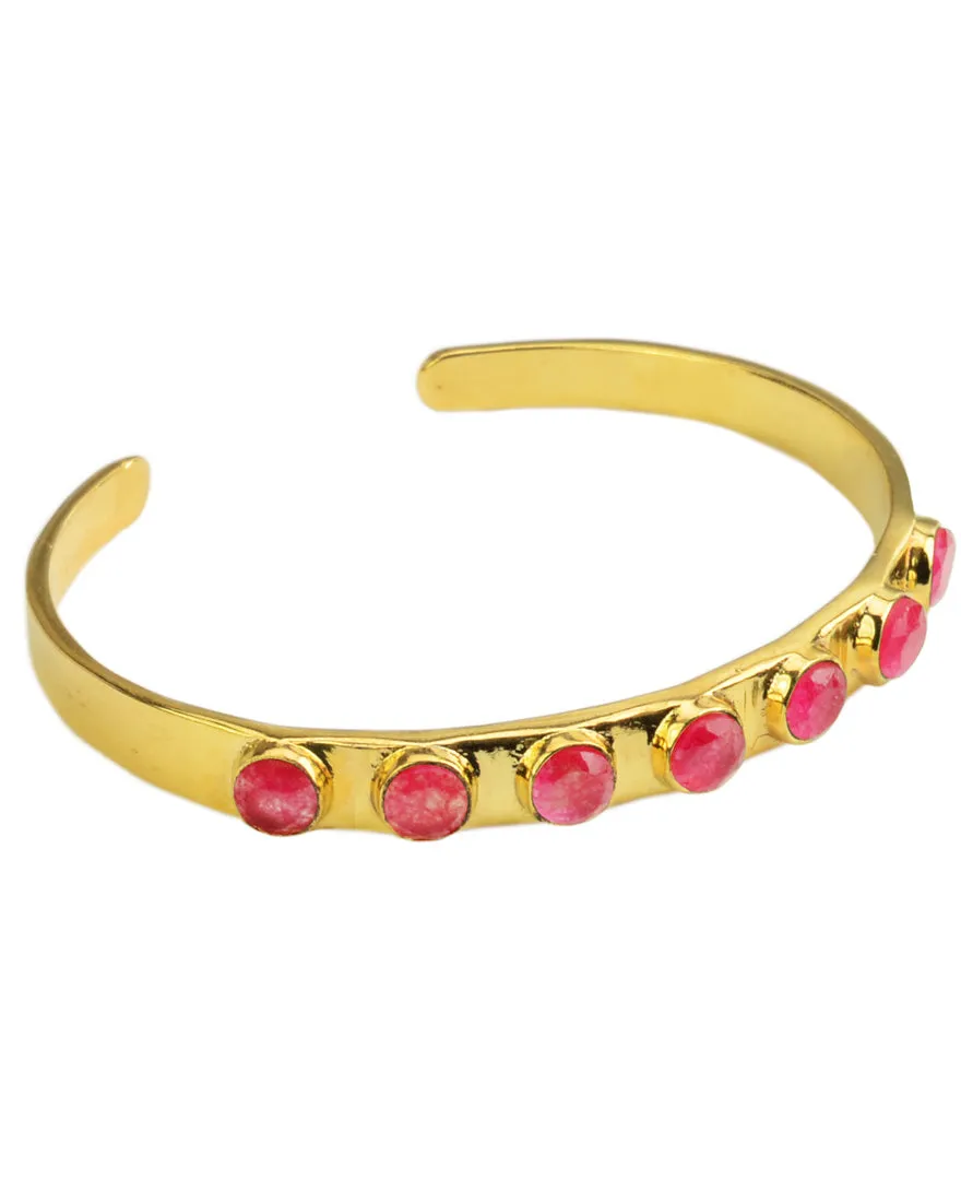 Renaissance Circle Earthstone Cuff