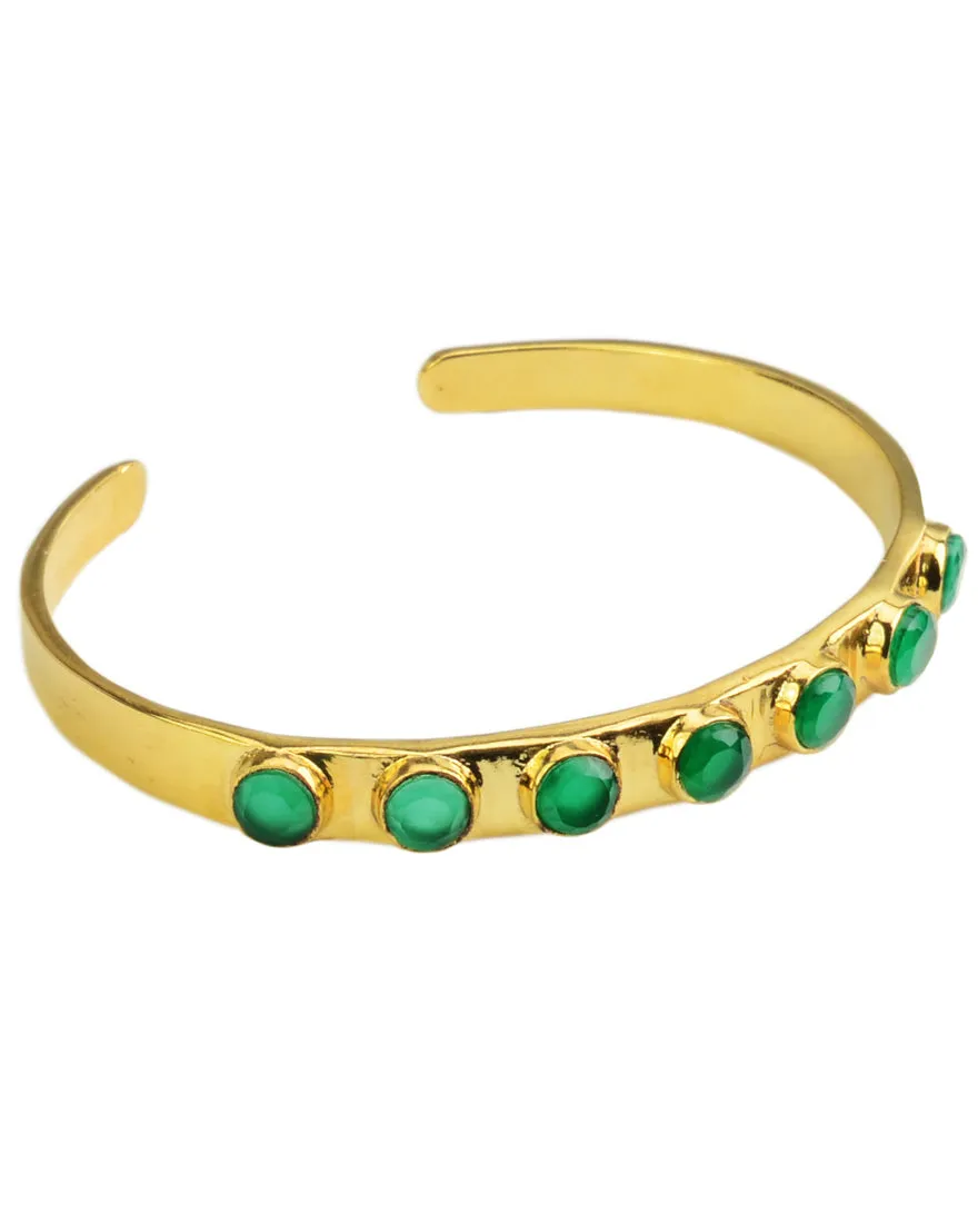 Renaissance Circle Earthstone Cuff
