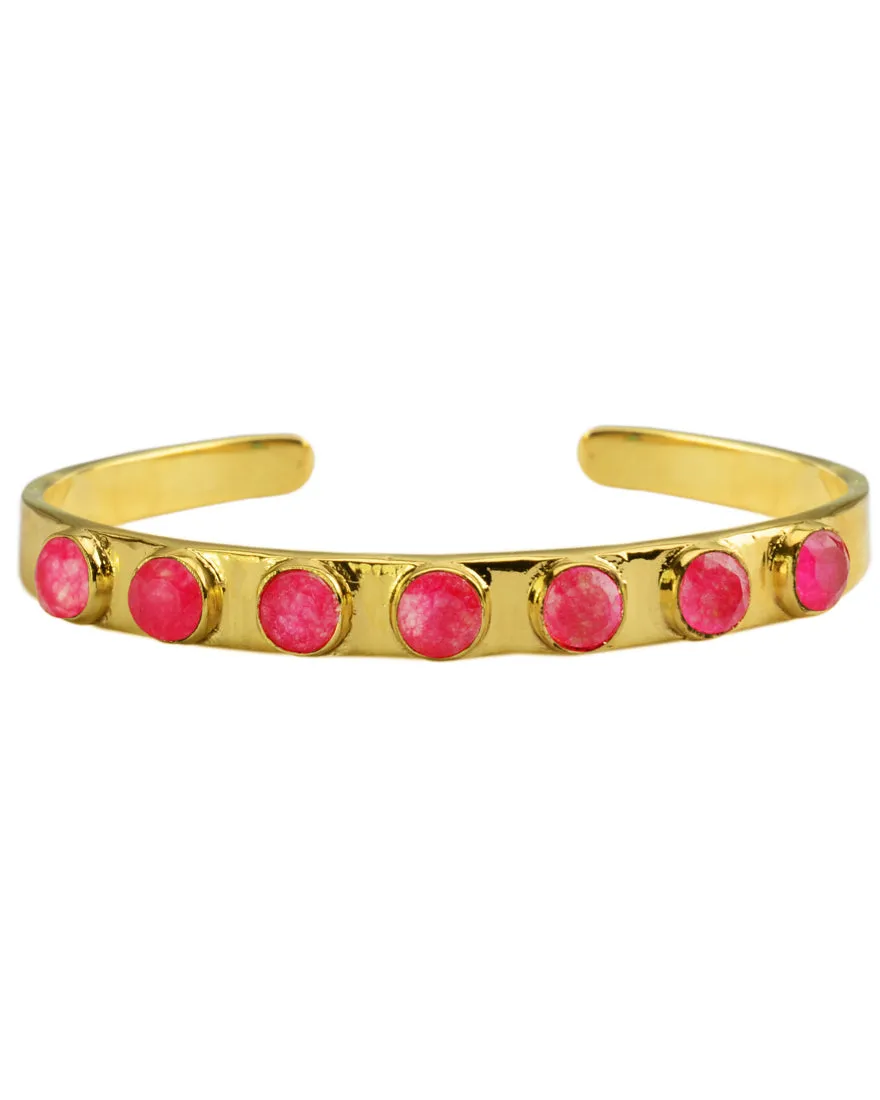 Renaissance Circle Earthstone Cuff