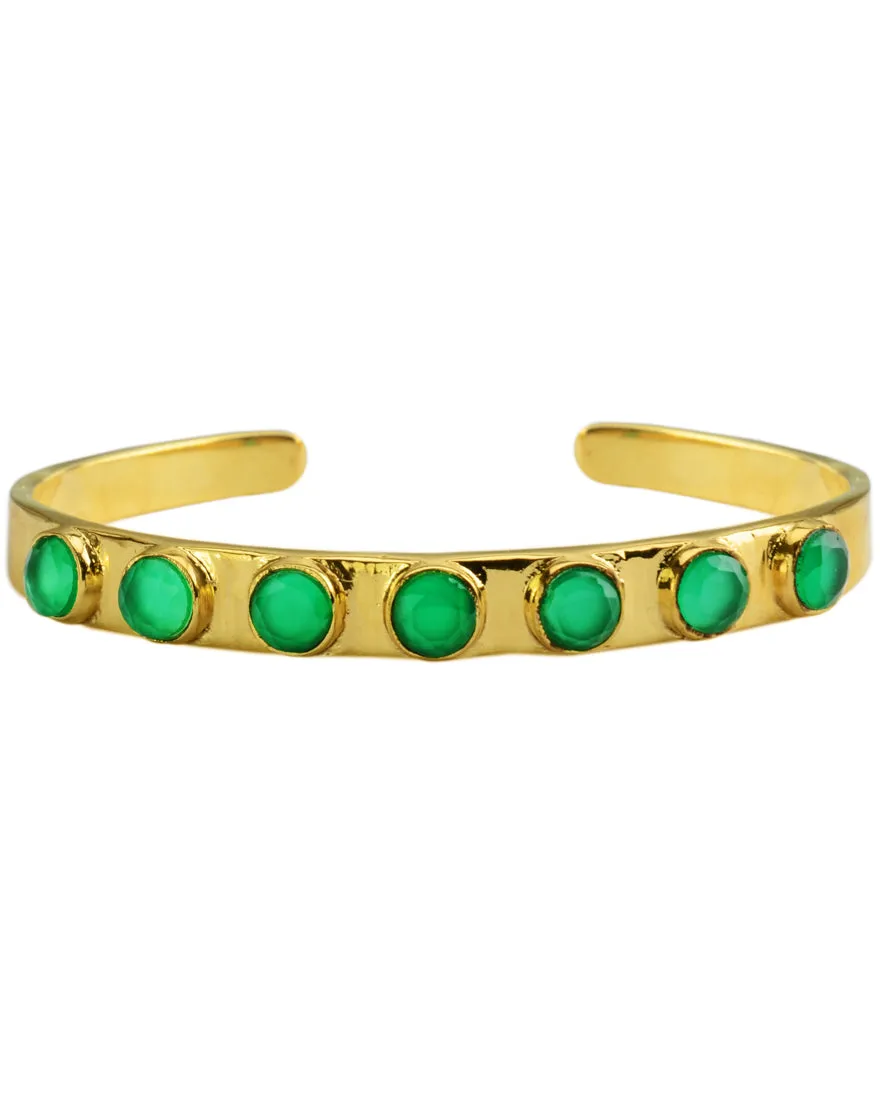 Renaissance Circle Earthstone Cuff