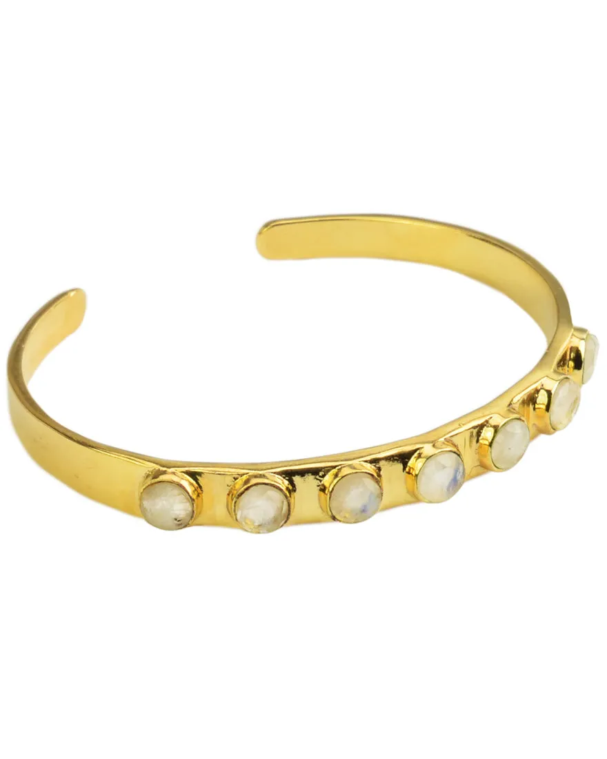 Renaissance Circle Earthstone Cuff
